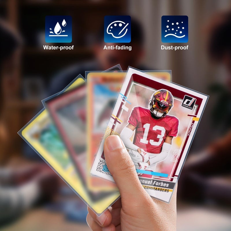 COLQU 2000ct Card Sleeves for Trading Cards  Clear Penny Sleeves  Baseball Card Sleeve  Soft Sports Card Sleeve  Plastic Card Protector Fit for MTG Game Card Standard Cards - Image 4